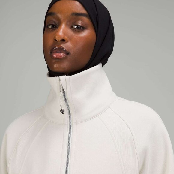 lululemon Scuba Oversized Funnel-Neck Half Zip Bone Size M/L New with Tag - Picture 3 of 5